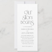 Ons verhaal begint | Trouwkaart Aankondiging (Voorkant)