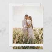 Ons verhaal gaat door | Winkelboek Fotobruiloft Kaart (Achterkant)