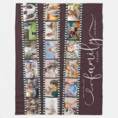 Ons verhaal Onze familie Onze liefde | Familienaam Fleece Deken (Voorkant)