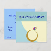 Ons Verloving>Aangepaste Zazzle-kaart Kaart (Voorkant / Achterkant)