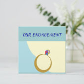 Ons Verloving>Aangepaste Zazzle-kaart Kaart (Staand voorkant)