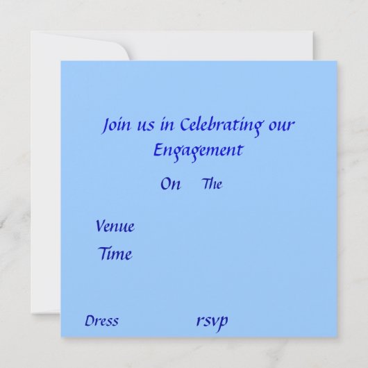 Ons Verloving>Aangepaste Zazzle-kaart Kaart (Achterkant)