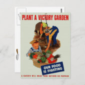 Ons voedsel vecht. briefkaart (Voorkant / Achterkant)