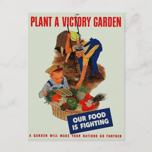 Ons voedsel vecht. briefkaart (Voorkant)