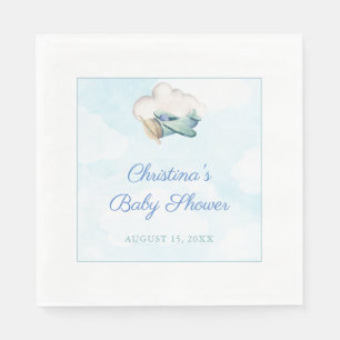 Ons volgende avontuurthema Baby shower Servet