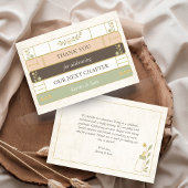 Ons volgende hoofdstuk Storybook Baby shower Bedankkaart