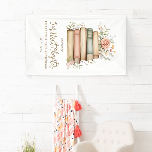 Ons volgende hoofdstuk Storybook Baby shower Party Spandoek (Insitu)