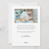 Ons Voor Altijd Script Hart Witte Valentijnsdag Fo Feestdagenkaart (Achterkant)