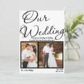 Ons Weddenschap Black White Afbeelding Hartelijk d Kaart (Staand voorkant)