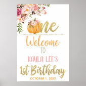 Ons welkomstteken voor kleine pomplijn - Meisje Poster (Voorkant)