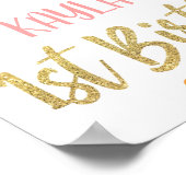 Ons welkomstteken voor kleine pomplijn - Meisje Poster (Hoek)