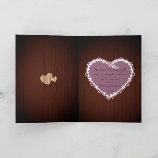 Ons wenskaart ter gelegenheid van de eerste bruilo kaart (Binnen)