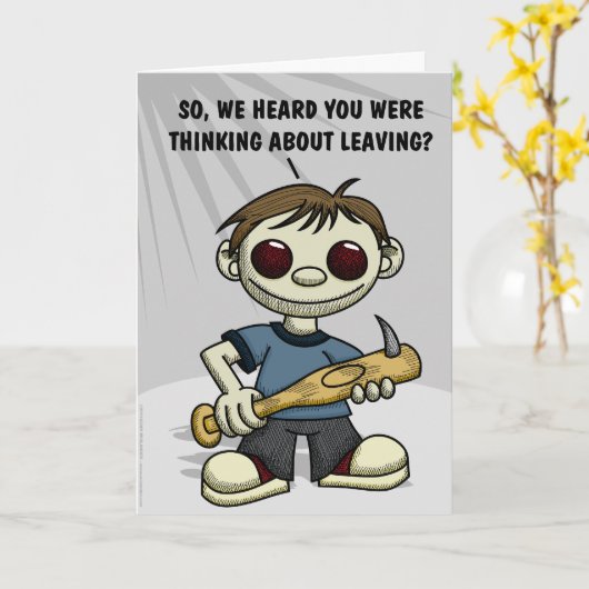 Ons Wenskaart verlaten Kaart (Gele Bloem)