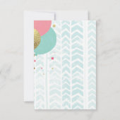 Ons wonder - Baby - Uitnodiging voor douches (Achterkant)