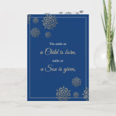 Ons wordt een kind Christelijke kerstKaarten gebor Feestdagen Kaart (Voorkant)