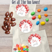 Ons, Zijn, Haar Favoriete Snack Bruidsfeest Favori Ronde Sticker