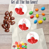 Ons, zijn of haar favoriete bruidsfeest gunstgesch ronde sticker