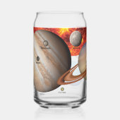 Ons zonnestelsel blikvorm glas (Links)