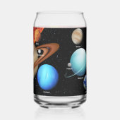 Ons zonnestelsel blikvorm glas (Rechts)