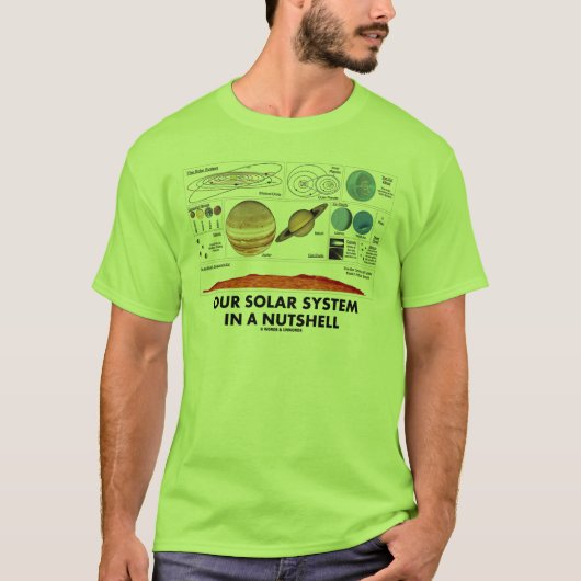 Ons zonnestelsel in een voedingsvat t-shirt (Voorkant)