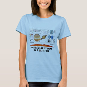Ons zonnestelsel in een voedingsvat t-shirt