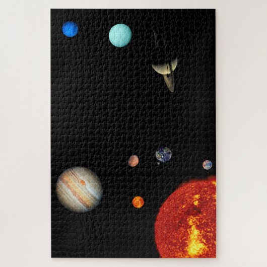 Ons zonnestelsel legpuzzel (Verticaal)