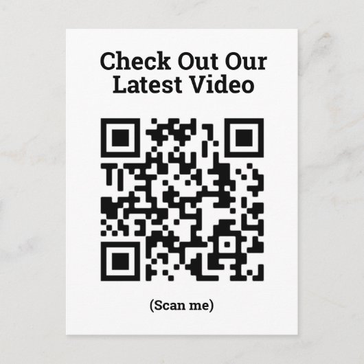 Ons zwaard afspelen - QR-codeontwerp Briefkaart (Voorkant)
