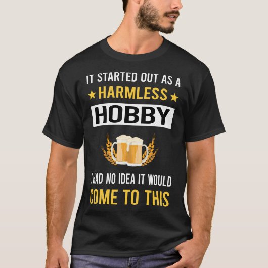Onschadelijk Hobby Bier Brouwen Brouwen Brouwer T-shirt (Voorkant)