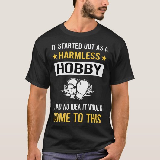 Onschadelijk Hobby Boksen T-shirt (Voorkant)