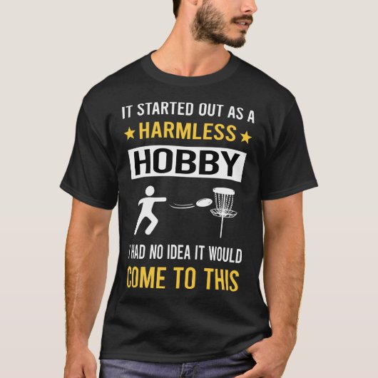 Onschadelijk Hobby Disc Golf T-shirt (Voorkant)