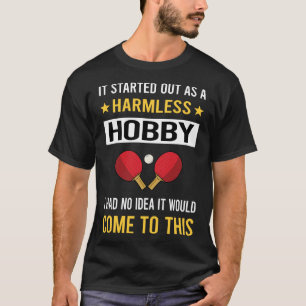 Onschadelijk Hobby Ping Pong Tafeltennis T-shirt