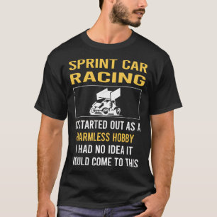 Onschadelijke Hobby Sprint Car Auto Racing T-shirt
