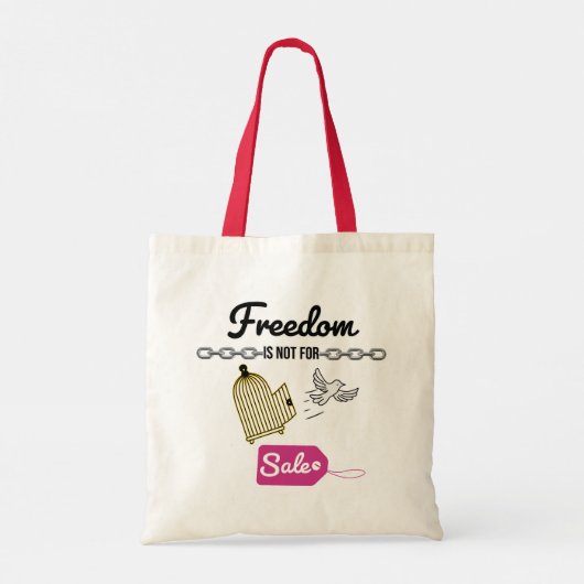 onschatbare vrijheid | tote bag (Achterkant)