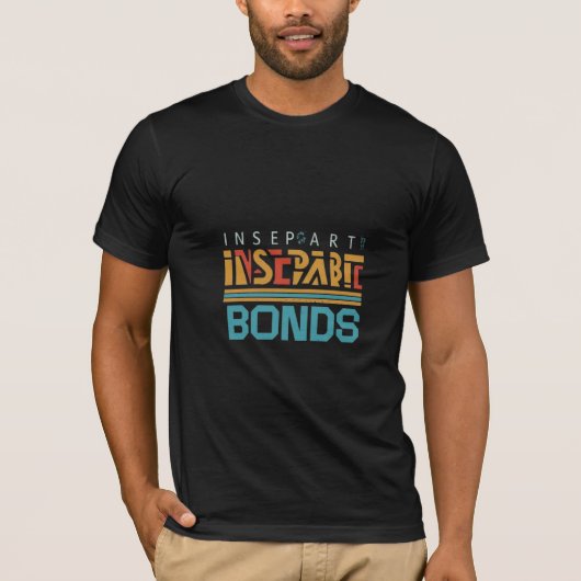 Onscheidbare Bonden zwart t shirt (Voorkant)