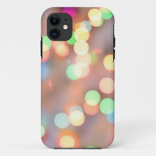 Onscherp beeld van verlichte kerstverlichting Case-Mate iPhone Case