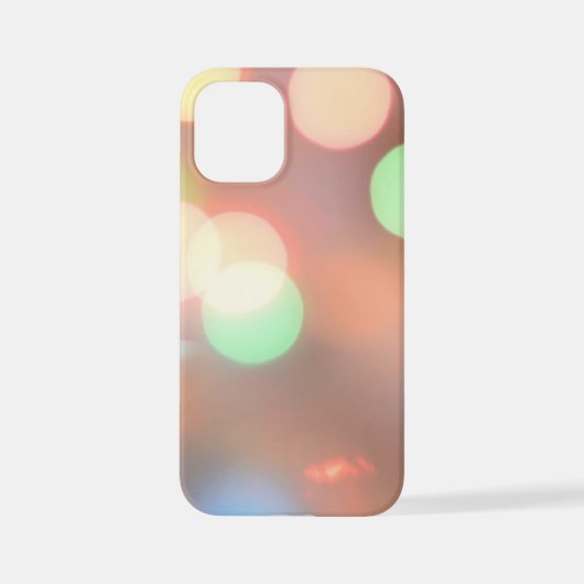 	Onscherp beeld van verlichte kerstverlichting iPhone Hoesje (Achterkant)