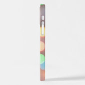 	Onscherp beeld van verlichte kerstverlichting iPhone Hoesje (Linkerkant)