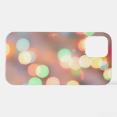 	Onscherp beeld van verlichte kerstverlichting iPhone Hoesje (Achterkant horizontaal)