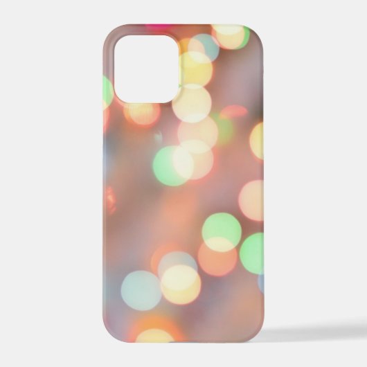 	Onscherp beeld van verlichte kerstverlichting iPhone Hoesje (Achterkant)