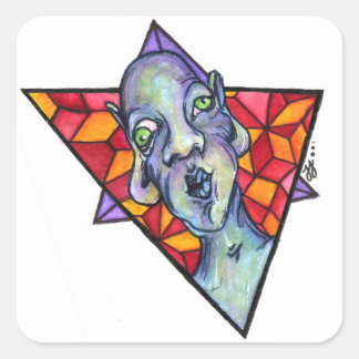 onscherp vierkante sticker