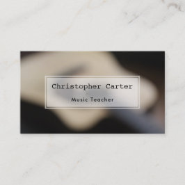 Onscherpe akoestische gitaar, artistieke foto visitekaartje