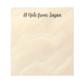 Onscherpe gele Abstracte achtergrond Notitieblok (Voorkant)