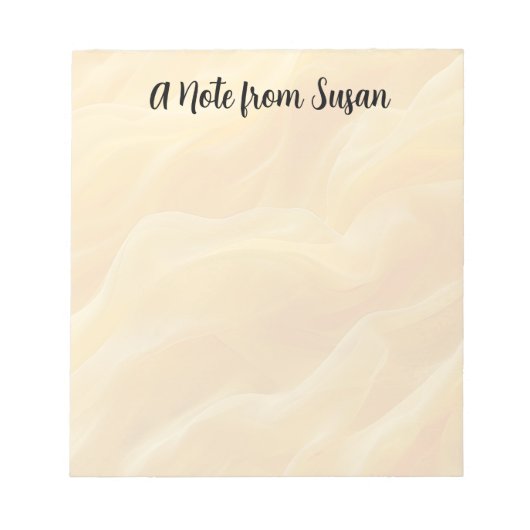 Onscherpe gele Abstracte achtergrond Notitieblok (Voorkant)