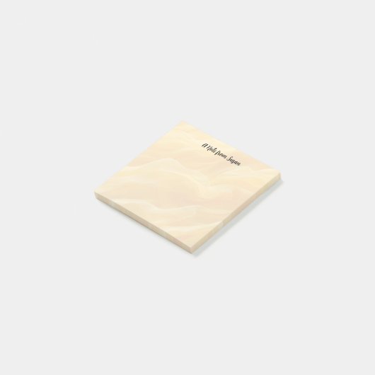 Onscherpe gele Abstracte achtergrond Post-it® Notes (Schuin)