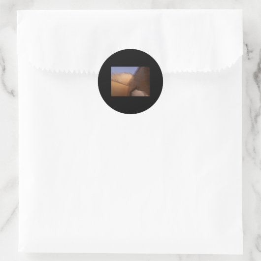 Onscherpe oude huis Sticker (Tas)