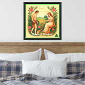 "Onschuld en zonde" Canvas Afdruk (Insitu (Slaapkamer))