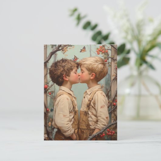 Onschuld in bloei briefkaart (Staand voorkant)