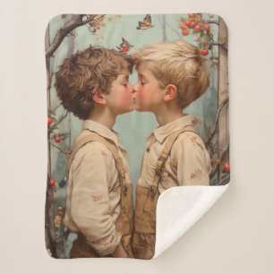 Onschuld in bloei sherpa deken