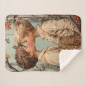 Onschuld in bloei sherpa deken (Voorkant (horizontaal))