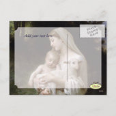 Onschuld van Bougeureau, kerstbriefkaarten Feestdagenkaart (Achterkant)